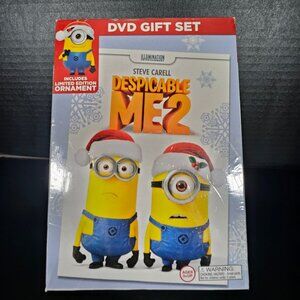 New Despicable Me 2 DVD Holiday Gift Set Limited Edition Ornament & DVD Sealed